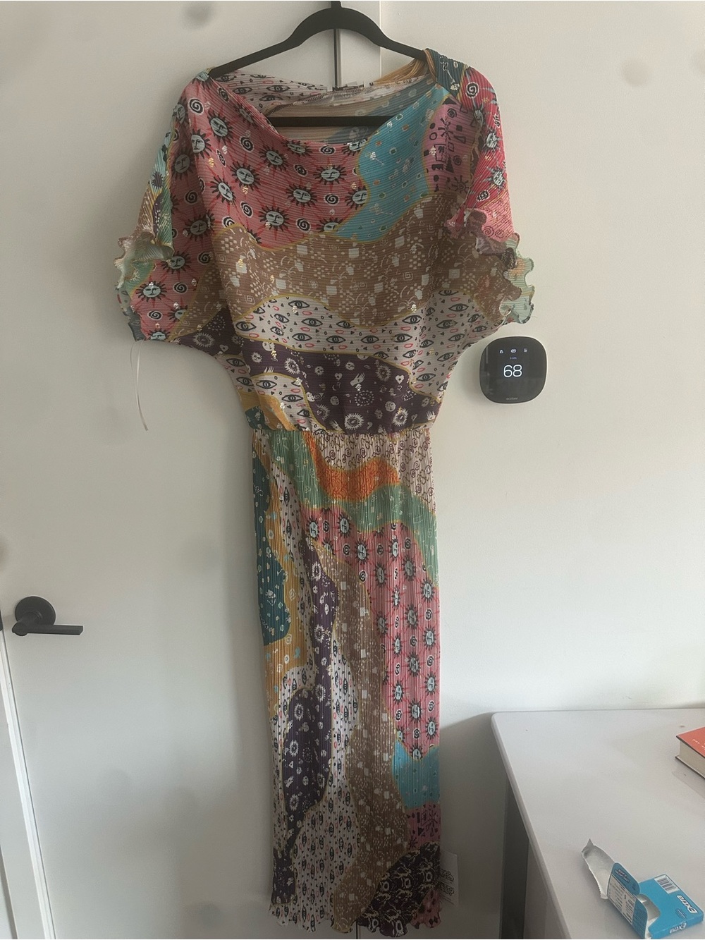 Never Fully Dressed Multi-Color One-Shoulder Patterned Dress - Picture 3 of 3